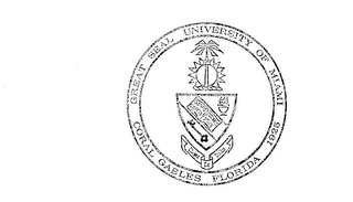 GREAT SEAL UNIVERSITY OF MIAMI CORAL GABLES FLORIDA 1925