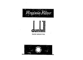 DUNHILL VIRGINIA FILTER FILTER CIGARETTES FILTER TIPPED