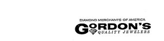 DIAMOND MERCHANTS OF AMERICA GORDON'S QUALITY JEWELERS