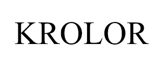 KROLOR trademark