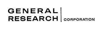 GENERAL RESEARCH CORPORATION