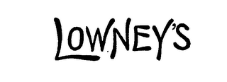 LOWNEY'S trademark