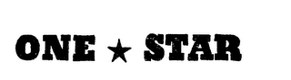 ONE STAR trademark