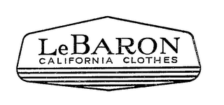 LE BARON CALIFORNIA CLOTHES trademark