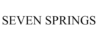 SEVEN SPRINGS trademark