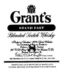 GRANT'S STAND FAST BLENDED SCOTCH WHISKY