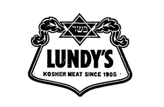 LUNDY'S KOSHER MEAT SINCE 1905 