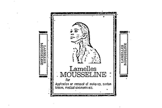 LAMELLES MOUSSELINE FOR APPLICATION OR REMOVAL OF MAKE-UP, SUNTAN LOTIONS, MEDICAL OINMENTS ETC. LAMELLES MOUSSELINE LAMELLES MOUSSELINE