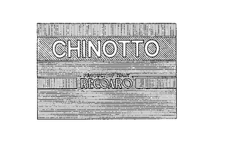 CHINOTTO PRODUCT OF ITALY RECOARO