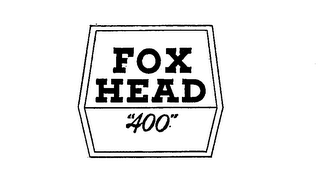 FOX HEAD "400" trademark