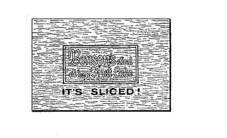 BENSON'S SLICED FRUIT CAKE IT'S SLICED! 