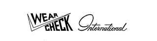 WEAR CHECK INTERNATIONAL trademark
