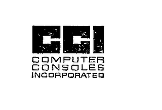 CCI COMPUTER CONSOLES INCORPORATED