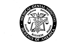 MEDICAL-DENTAL-HOSPITAL BUREAUS OF AMERICA MEDICINE DENTISTRY SCIENCE BUSINESS HEALTH