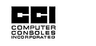 CCI COMPUTER CONSOLES INCORPORATED