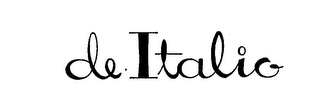 DE ITALIO trademark