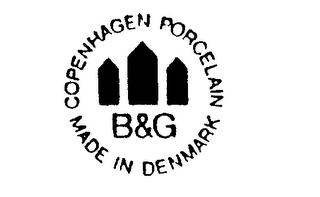 B&amp;G COPENHAGEN PORCELAIN MADE IN DENMARK trademark