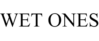 WET ONES trademark
