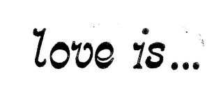 LOVE IS... trademark