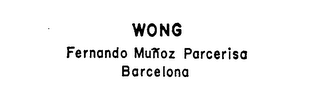 WONG FERNANDO MUNOZ PARCERISA BARCELONA