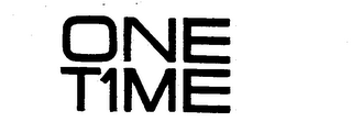 ONE T1ME trademark