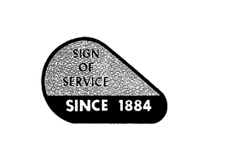 SIGN OF SERVICE SINCE 1884