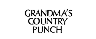 GRANDMA'S COUNTRY PUNCH