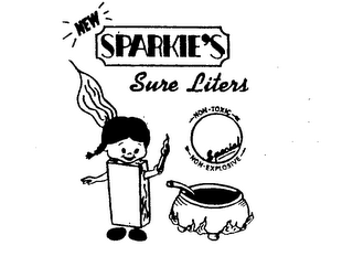 NEW SPARKIE'S SURE LITERS SPECIAL NON-TOXIC NON-EXPLOSIVE trademark