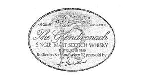 12 THE GLENDRONACH 4/5 86 PROOF SINGLE MALT SCOTCH WHISKY DISTILLED IN 1959 BOTTLED IN SCOTLAND WHEN 12 YEARS OLD BY WM. TEACHER & SONS