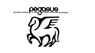 PEGASUS LUGGAGE THE GREAT SHAPES FOR THE GREAT ESCAPES