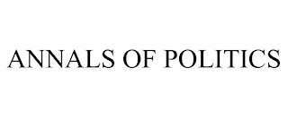 ANNALS OF POLITICS trademark