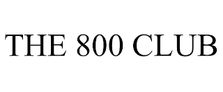 THE 800 CLUB trademark