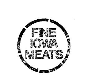 FINE IOWA MEATS trademark