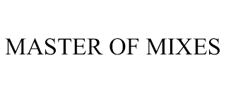 MASTER OF MIXES trademark