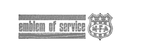 EMBLEM OF SERVICE M-F-A