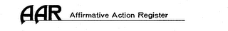 AAR AFFIRMATIVE ACTION REGISTER