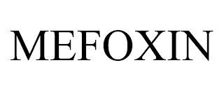 MEFOXIN trademark