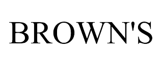 BROWN'S trademark