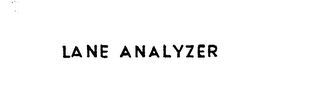 LANE ANALYZER trademark