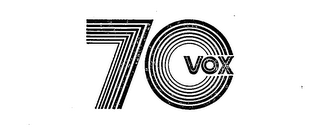 70 VOX trademark