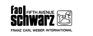 FAO SCHWARZ FIFTH AVENUE FRANZ CARL WEBER INTERNATIONAL trademark