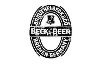 BECK'S BEER BRAUEREI BECK & CO BREMEN GERMANY
