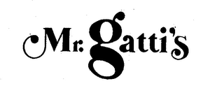 MR. GATTI'S trademark
