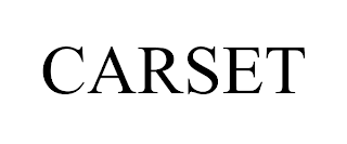CARSET trademark