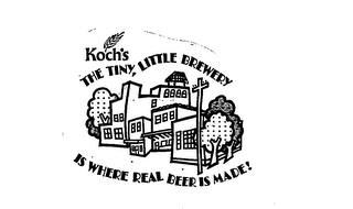 KOCH'S THE TINY, LITTLE BREWERY IS WHERE REAL BEER IS MADE!