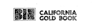 BIN CALIFORNIA GOLD BOOK