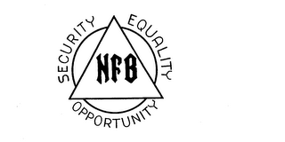 SECURITY EQUALITY OPPORTUNITY NFB trademark