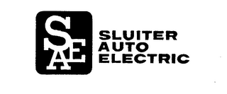 SAE SLUITER AUTO ELECTRIC trademark