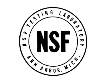 NSF TESTING LABORATORY ANN ARBOR, MICH.