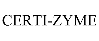 CERTI-ZYME trademark